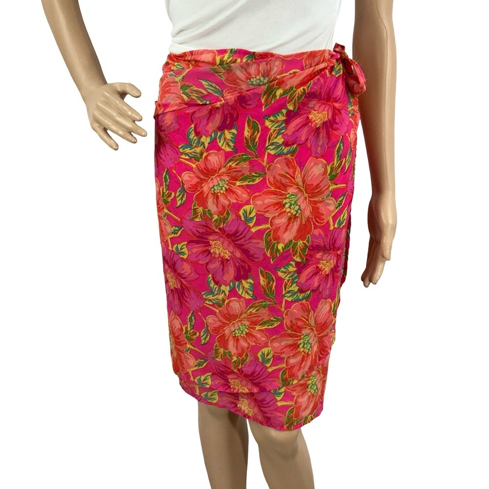 Beach Riot Melanie Sarong Wrap Miami Peony Pink Floral Swim Cover OS